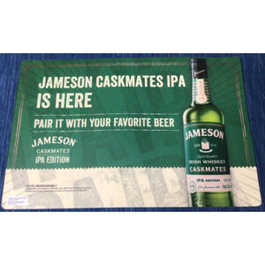 Jameson Irish Whiskey Caskmates Store Bar Advertising Counter Mat Ad Sign 888A